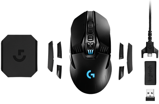 left handed mice logitech g903 wireless gaming mouse top