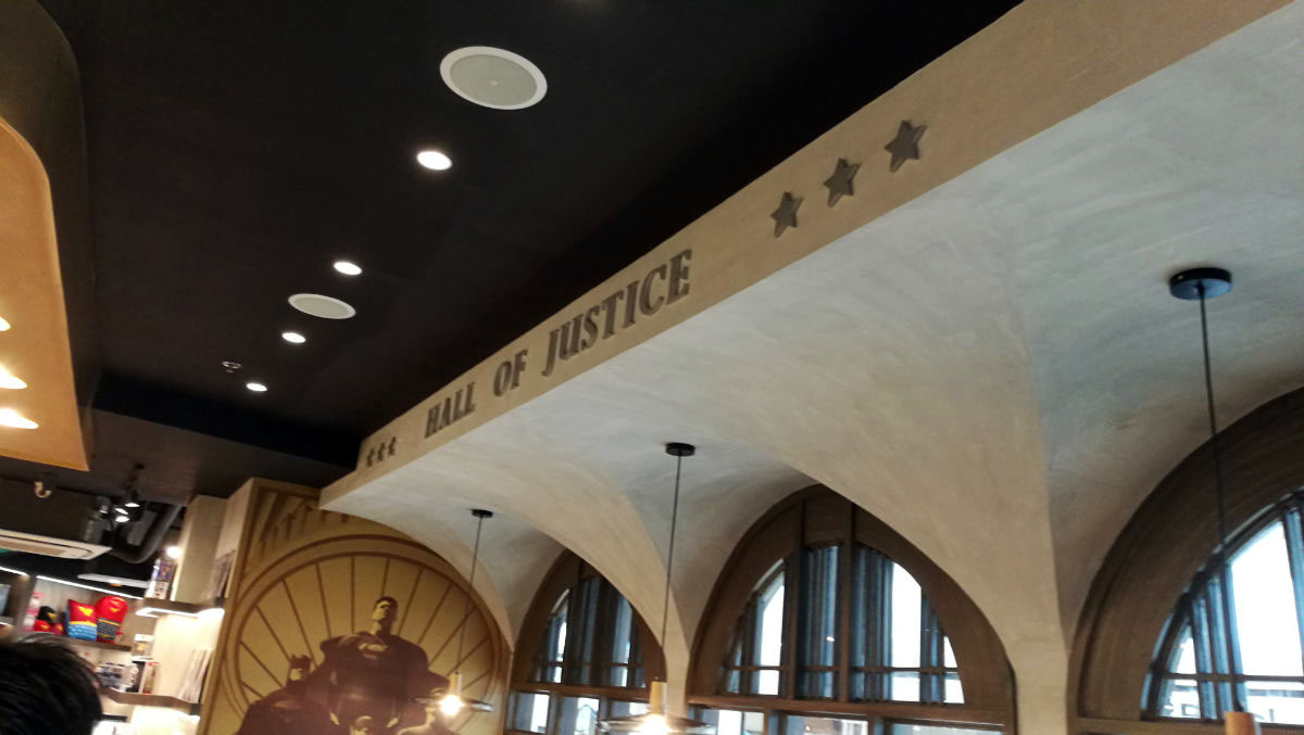 dc superhero cafe hall of justice