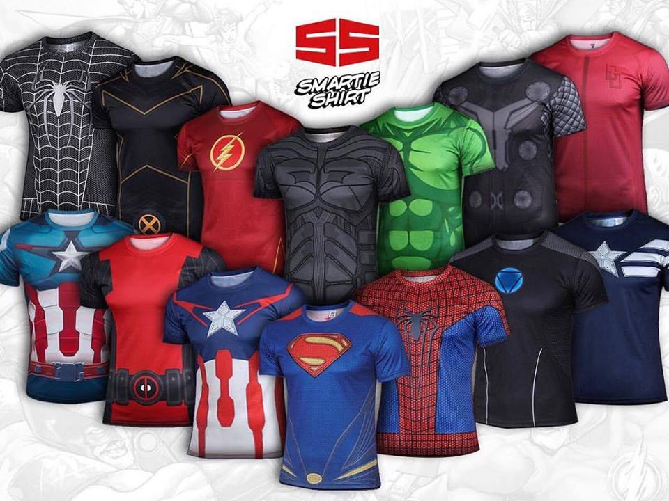 geeky shirts philippines smartie shirt superhero compression shirts