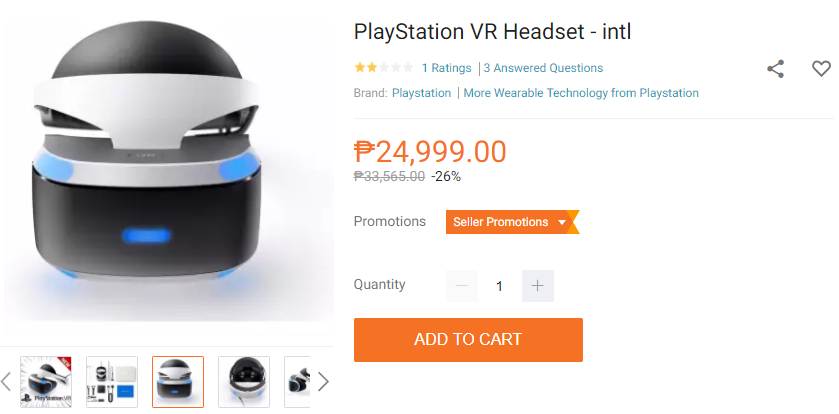 Ps4 Vr Headset Price Philippines