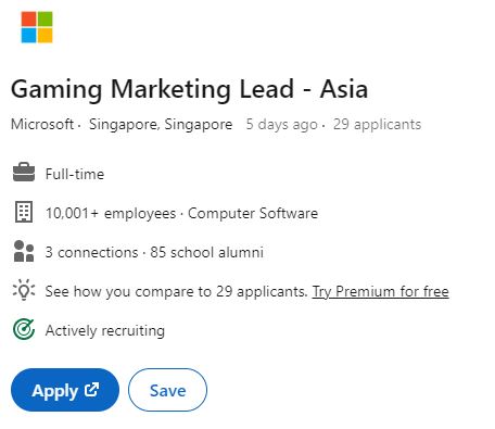gaming marketing lead asia